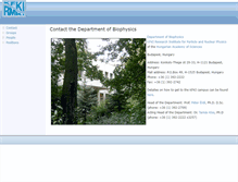 Tablet Screenshot of bio.rmki.kfki.hu